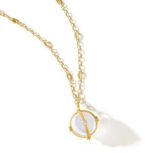 Freida Rothman Eclipse Orb Pendant on the chain